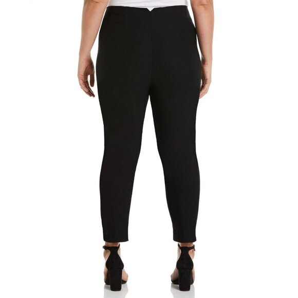 NWT Ella Rafaella Womens Plus Size Straight Leg Pants LRBSC101R2 18W Black - Picture 2 of 6